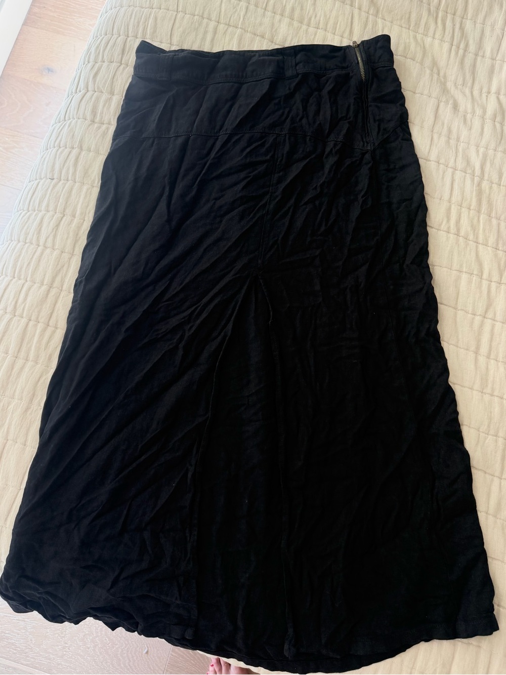 Free People Black Maxi Skirt